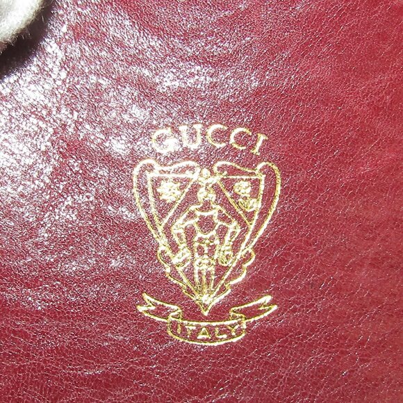 $3 START AUTH $3000 AUTH GUCCI RED & BLUE CANVAS AN LEATHER SUITCASE - Picture 5 of 8